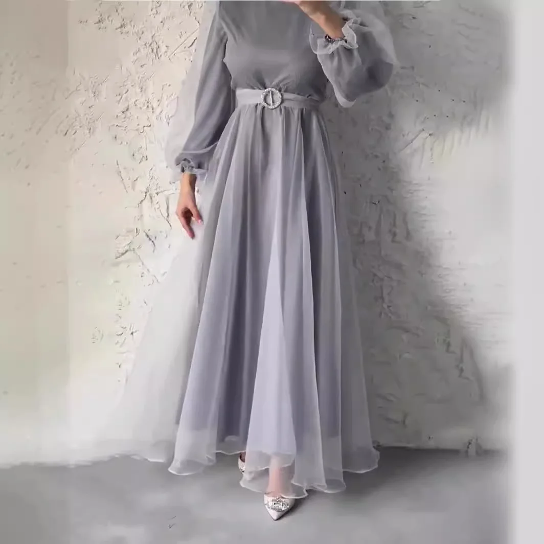 knee length dresses for ladies Mali A-Line Half SleevesAbove Knee Length Print Mesh Dress main image 1
