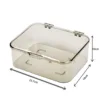 Flip-top light gray storage box [Small size, unpackaged]