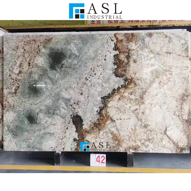 Glazed polished design of quartzite countertop high quality lobby wall tiles