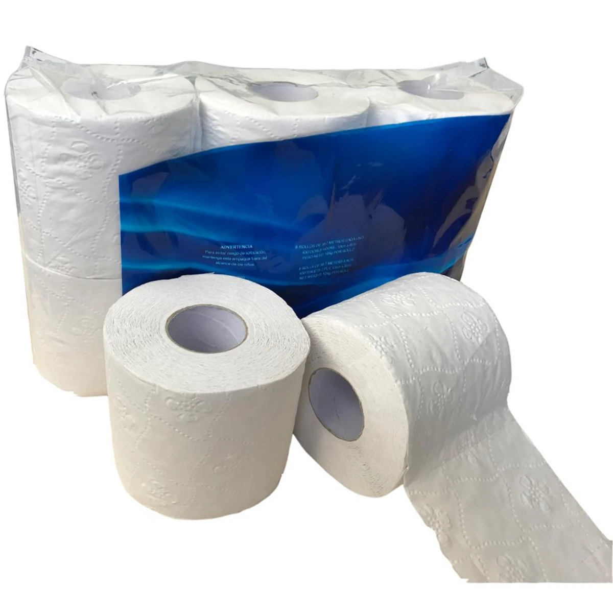 Wholesale 132 Ply Recycled Virgin Bamboo Pulp Embossed Bathroom Tissue Soft Toilet Tissue 4338