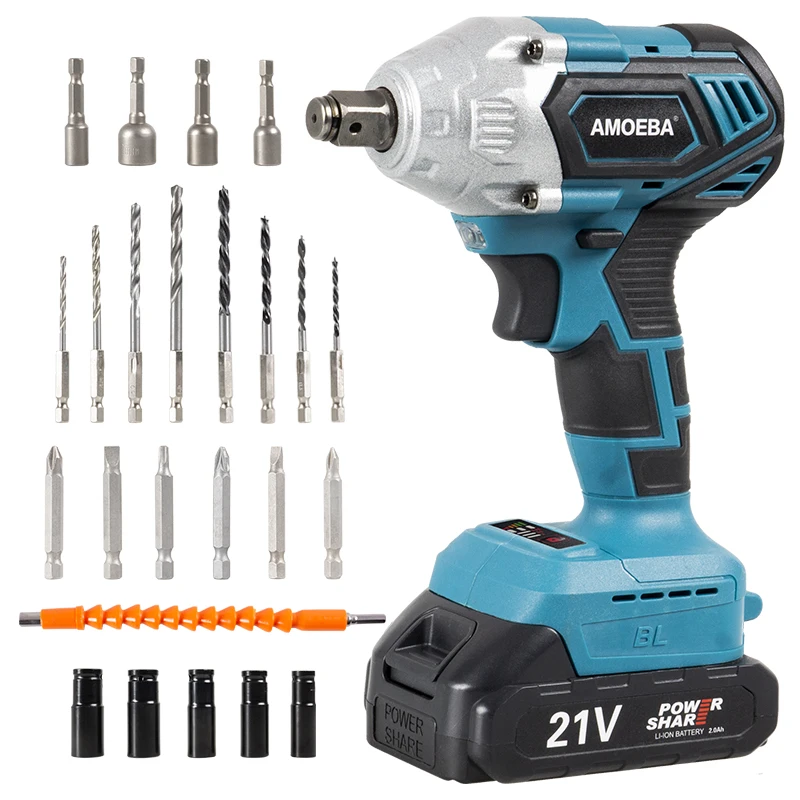 AMOEBA Brushless Electric Impact Wrench 800nm Torque Power