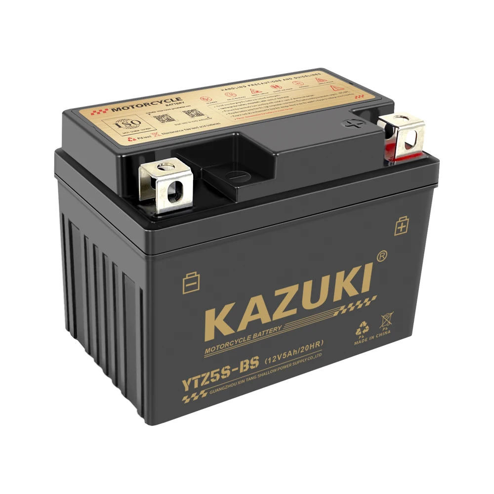 KAZUKI 12V Lead Acid Motorcycle Battery - MF Starting Battery, 4Ah