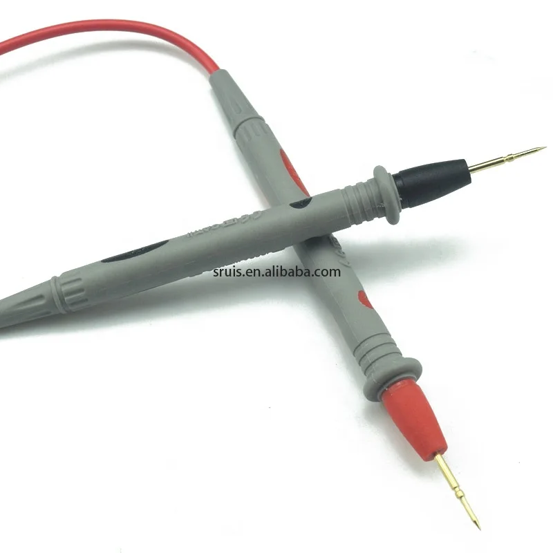 Cleqee P1024 Dual Alligator Clip Test Lead Crocodile Clamp Cable 5 Colors Wire 100CM for Multimeter Electronic Testing HAVC Tool
