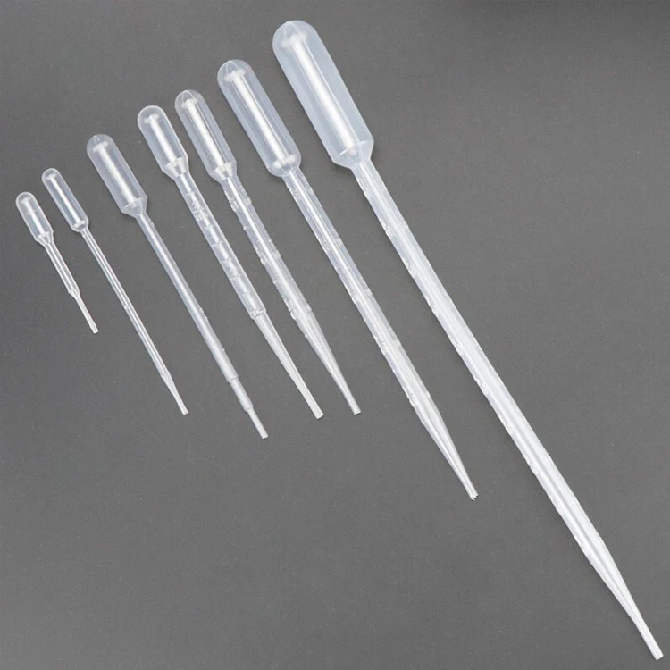 Пластиковая пипетка 1 мл 1,2 мл 3 мл 4 мл 4,5 мл 5 мл 10 мл