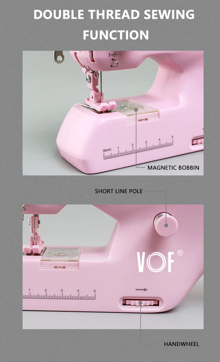 Vof 2021 New Zdml6 Double Thread Handheld Mini Sewing Machine For