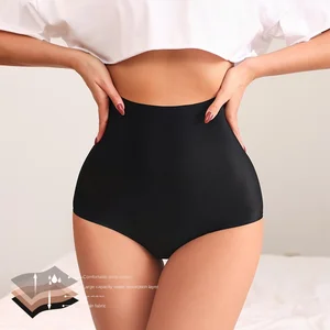 Plus Size High Waist Seamless Cotton Crotch Four-Layer Leak Proof Women's Panties Menstrual Physiological Underwear Stock