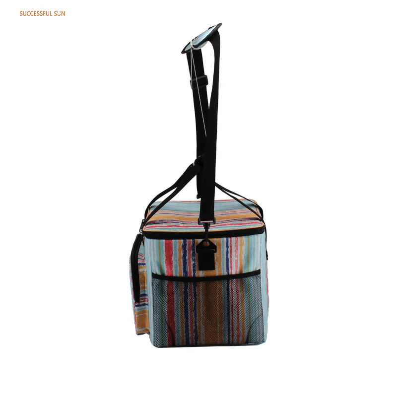 product manufacturer custom logo picnic outdoor oxford double chamber insulated bag cooler lunch bag-4