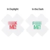White cross-glow in dark