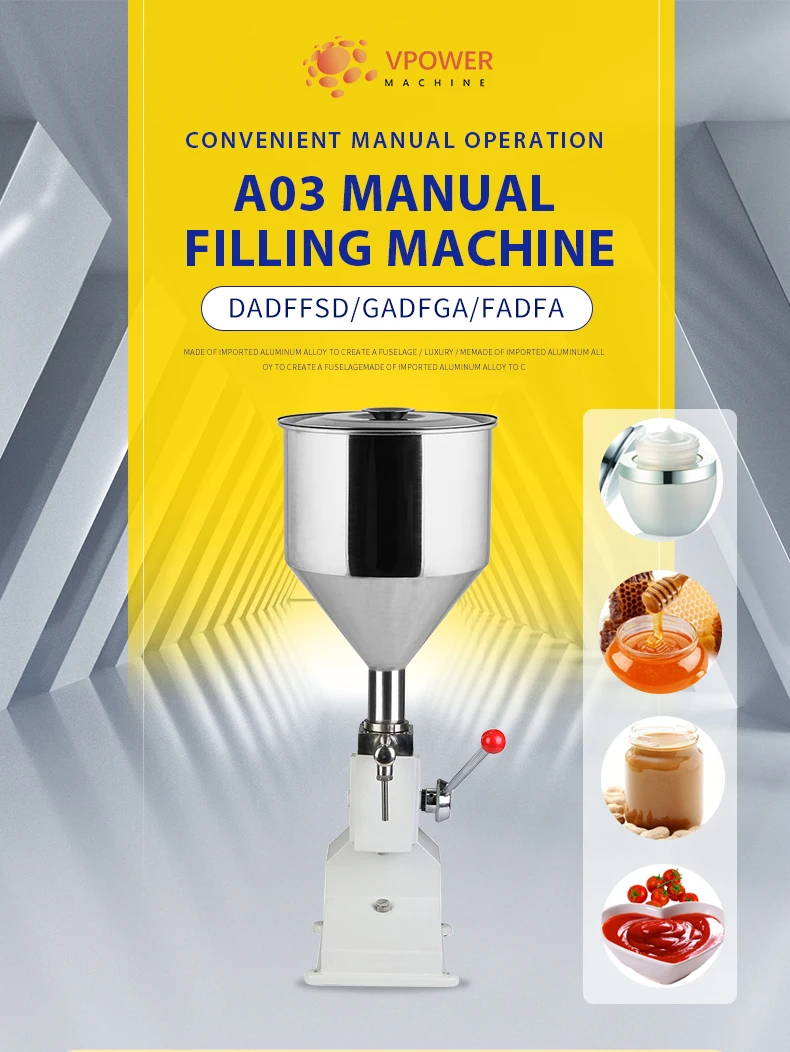 Machine De Remplissage Manuelle SUSEMSE A03 PRO - 10-100ml - Pour Pâtes Et Liquides - Précision ±1%