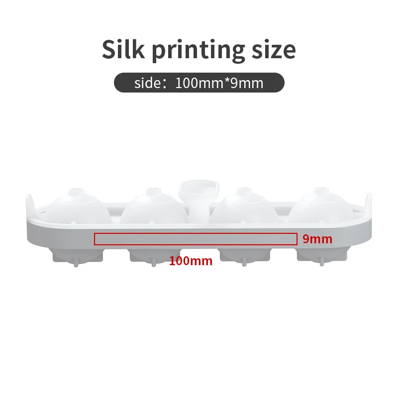 4 Holes 3D Whisky Drink Ice Ball Cube Maker Mold Trays Sphere Square Shapes Silicone Ice Cube Trays Pallet Moldes With Lid