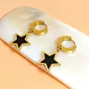 776 black shell five-pointed star gold