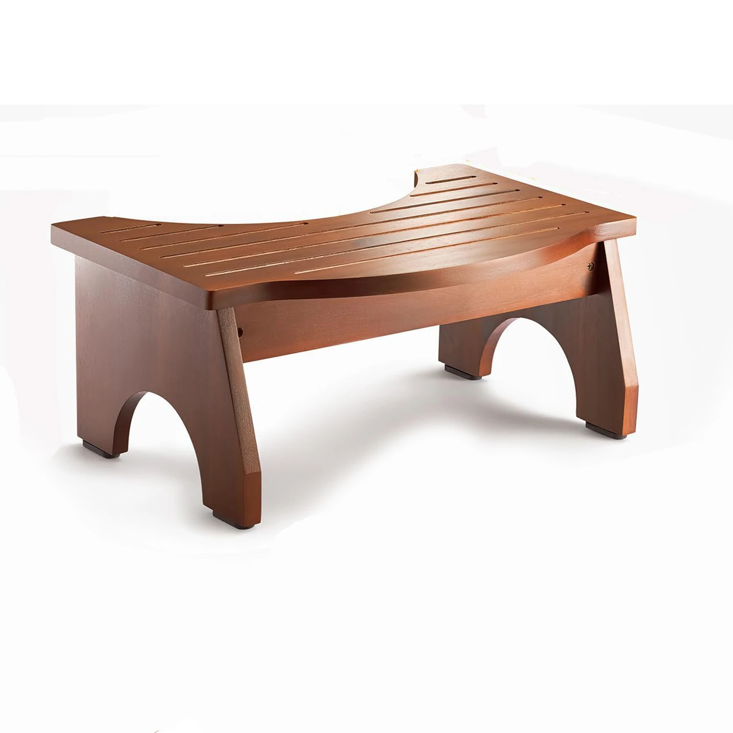 Wholesale Portable Non Slip Acacia Wood Squatting Toilet Step Stool for Adults Kids in Bathroom