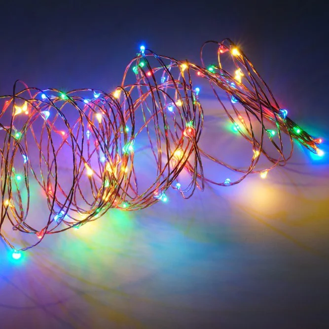 smart led christmas tree lights garland remote control 12m USB Diwali Lights copper wire holiday string lights decoration supplier