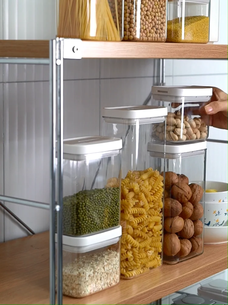 reusable plastic dry food storage container freshness keeper