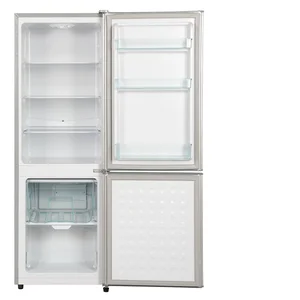 166L BCD-166W Rust Proof Fruit Box OEM 1% Free Parts Double Door Top Freezer Overall Foaming Door Refrigerator