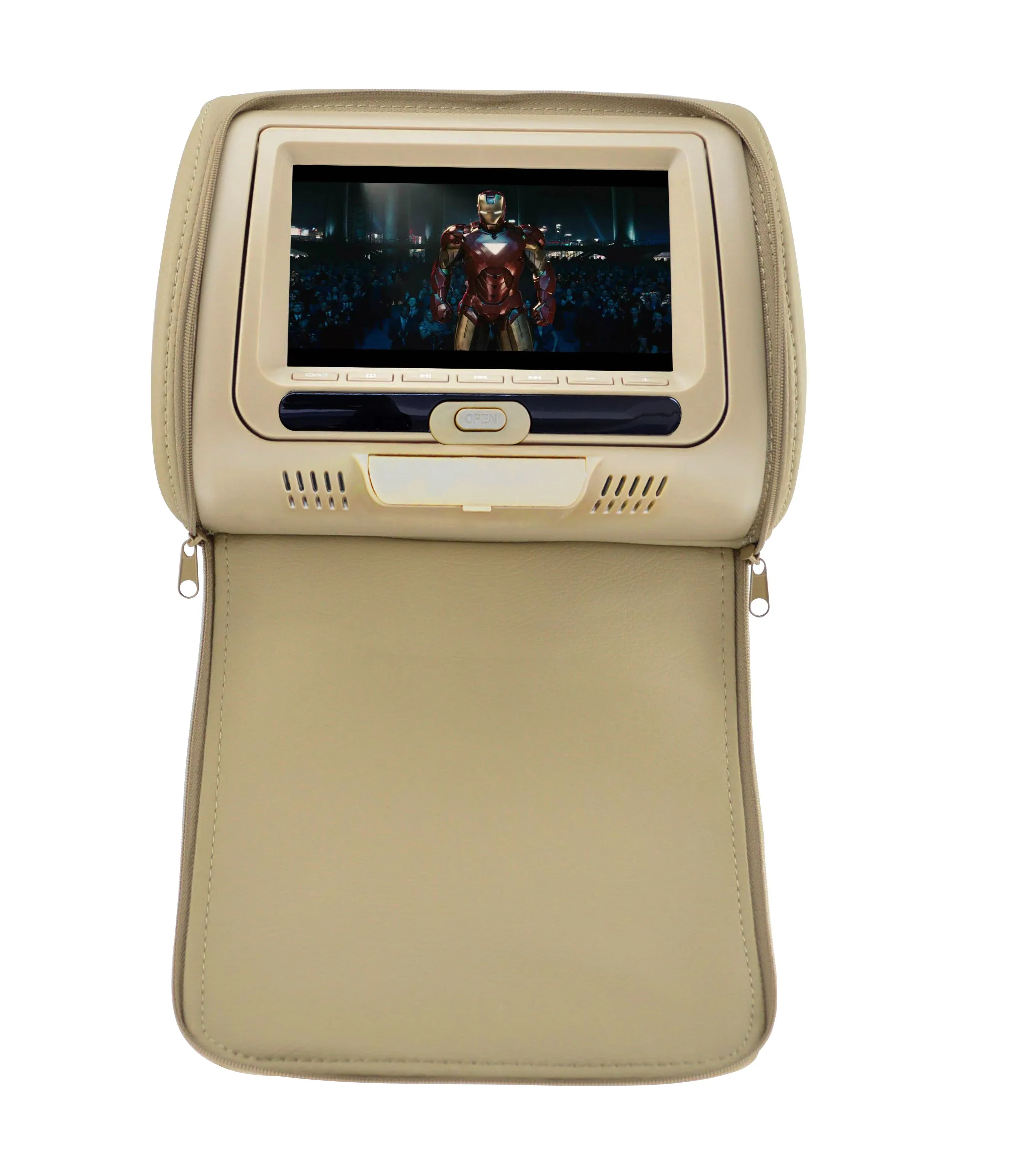7" Detachable Tft Lcd Panel Headrest Av With Remote Control Function