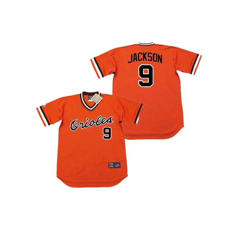 Wholesale Men's Baltimore 9 DON BUFORD 9 REGGIE JACKSON 10 ADAM JONES 10  ELROD HENDRICKS Throwback baseball jersey Stitched S-5XL From m.