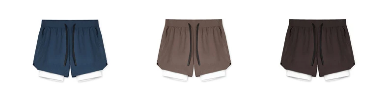 AOLA Custom  2 in 1 Summer Breathable Lining Sports Workout Gym Men's Running Basketball Shorts414_voghion.com