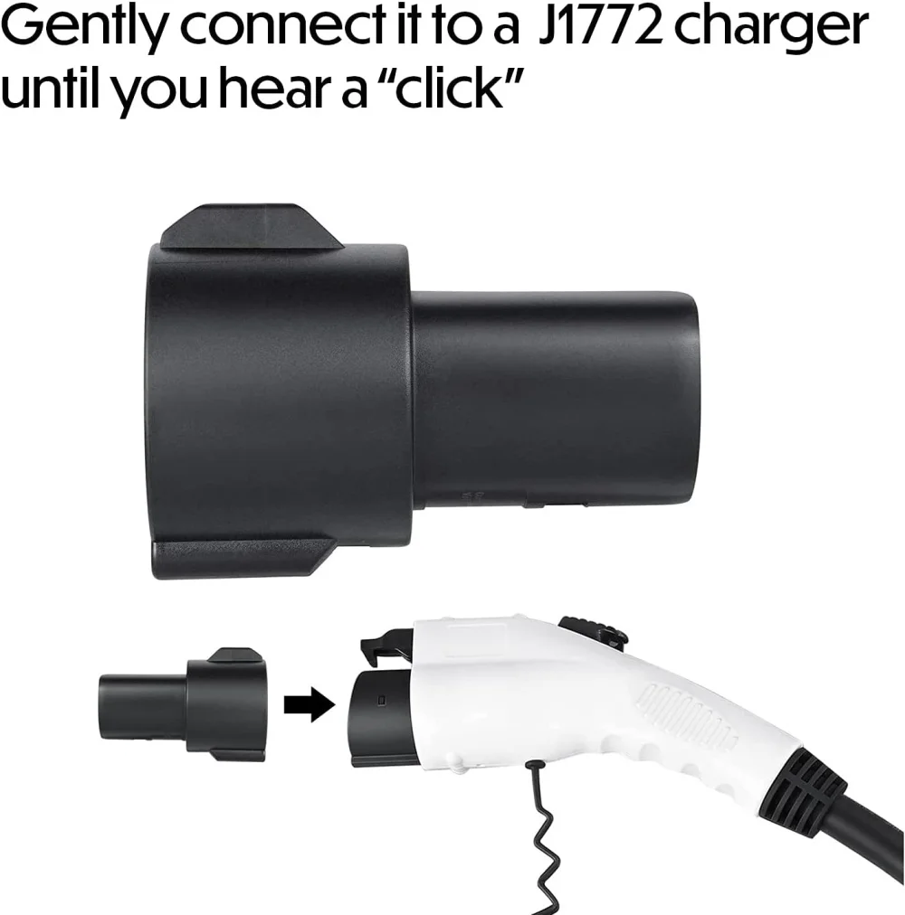 Sae J1772 To Tesla Charging Adapter 60 Amp 250v Ev Adapter Compatible