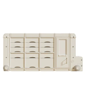 Modern Home Furniture Plastic Car Storage Rack Big Space Children's Toys Storage Cabinet for Bedroom School Living Room Bathroom