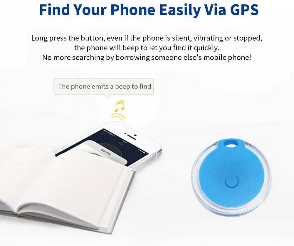 Mini Tracker Round Hidden Small Portable Tracking Device Anti-lost Device For Indoor And Outdoor