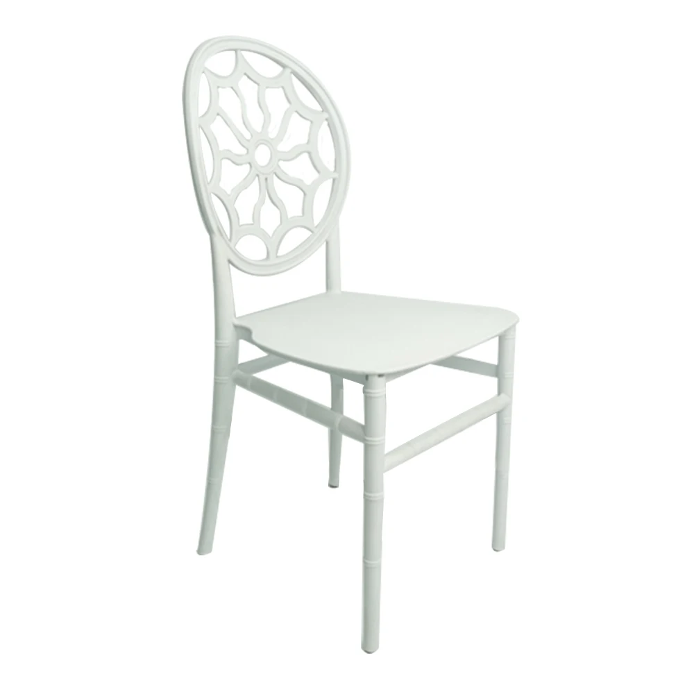 Modern White Plastic Wedding Event Furniture Banquet Armless Hotel Supplies Cheap Steel Iron Dining Chair Outdoor Living Room