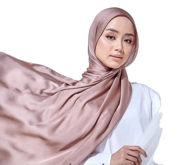 Shawl store satin plain