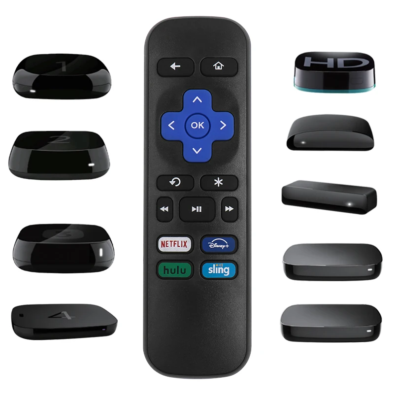 Wholesale Infrared Remote Streaming Device Universal Remote Control Replacement for Roku Express Remote Roku XD HD XS1 2 3 4