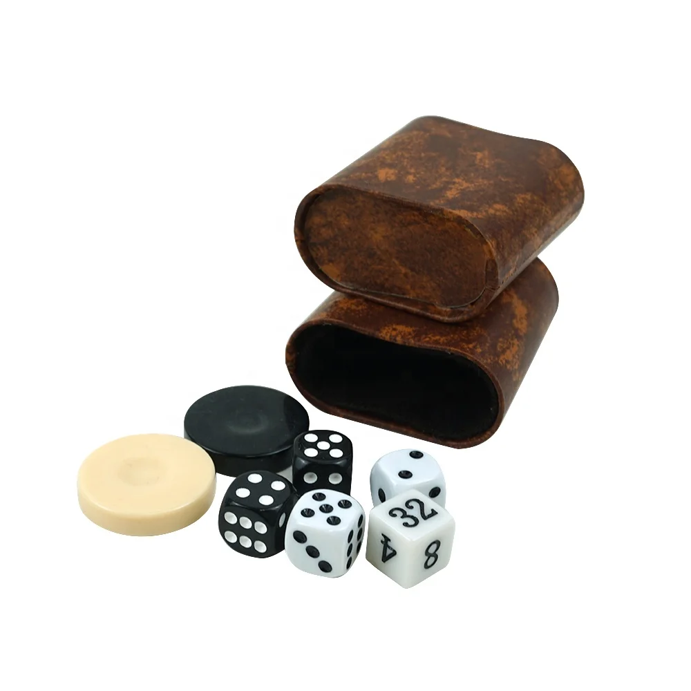 Factory Professional Backgammon Game Set 1.45inch Backgammon Pieces 18 Inch Travel Leather Board Box Set for Funny Games