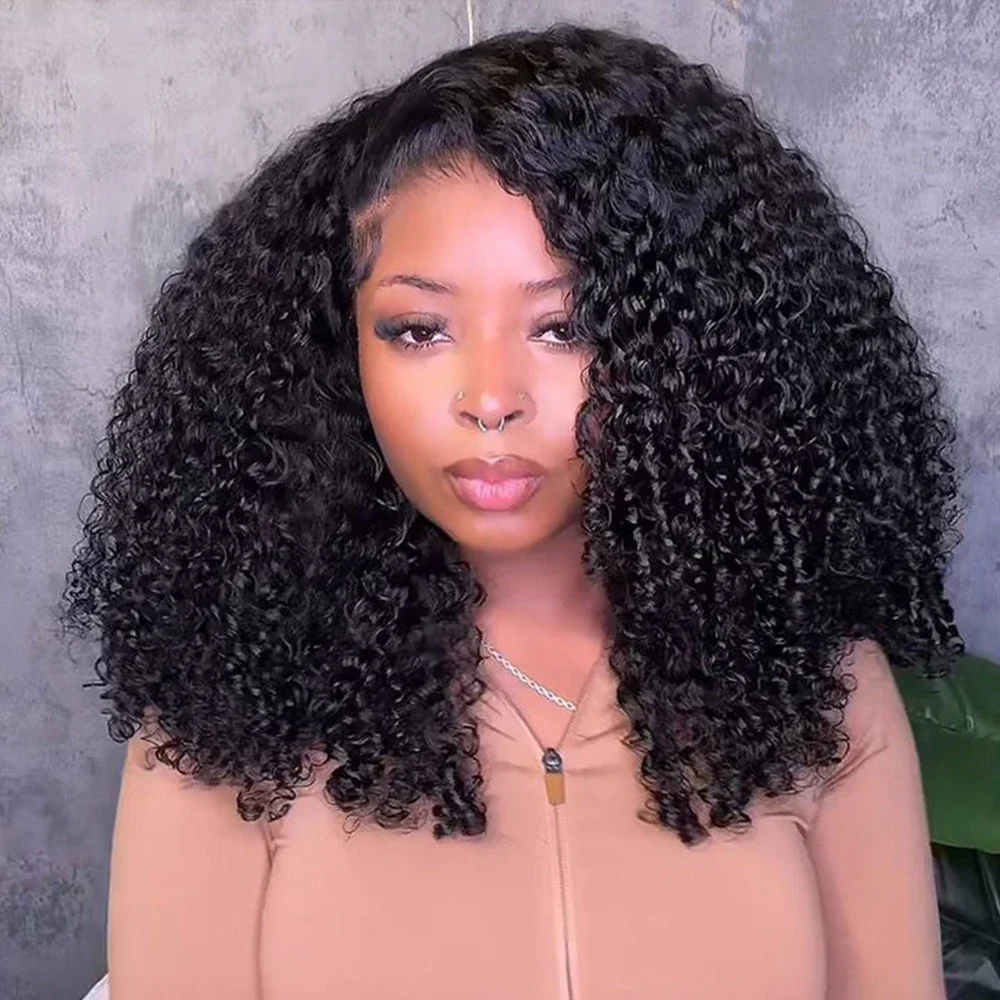 Mongolian Afro Kinky Curly Bundles Human Hair Extensions 4c Unprocessed Virgin Weave Jerry Curl_voghion.com