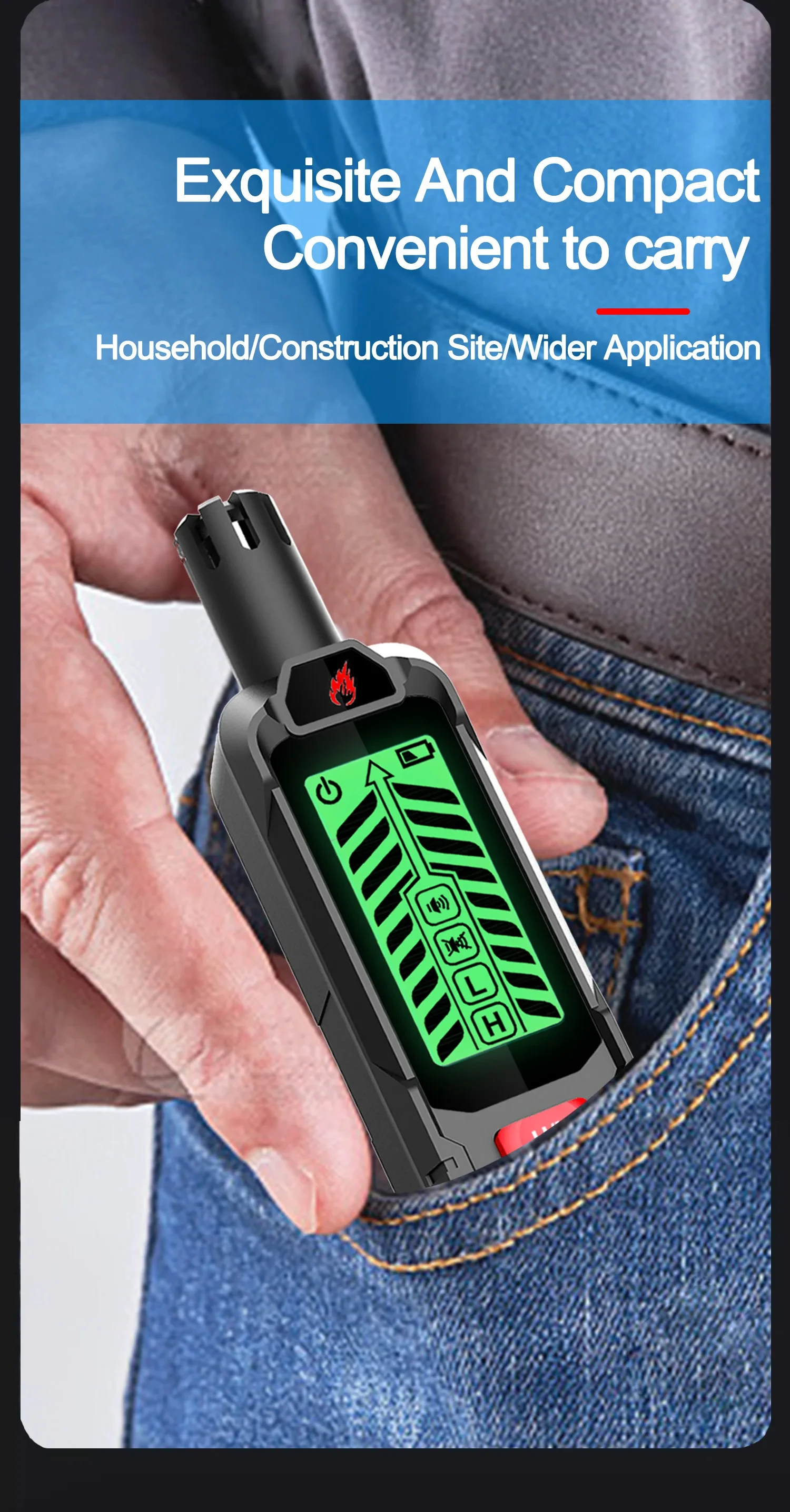 USB rechargeable gas leak detector with built-in battery Detects combustible gases like LPG, methane, propane, and natural gas High-sensitivity sensor for fast and accurate leak detection Sound and light alarm alerts for instant safety warning Quick response time for real-time gas leakage identification Easy one-button operation with fast warm-up Portable pen-style design – lightweight and easy to carry Ideal for home kitchens, gas pipelines, HVAC, and industrial use Helps prevent fire hazards and ensures safety in enclosed areas