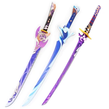 Genshin Impact Raiden Shogun Baal Bamboo Katana Sword Toy - Buy Sword