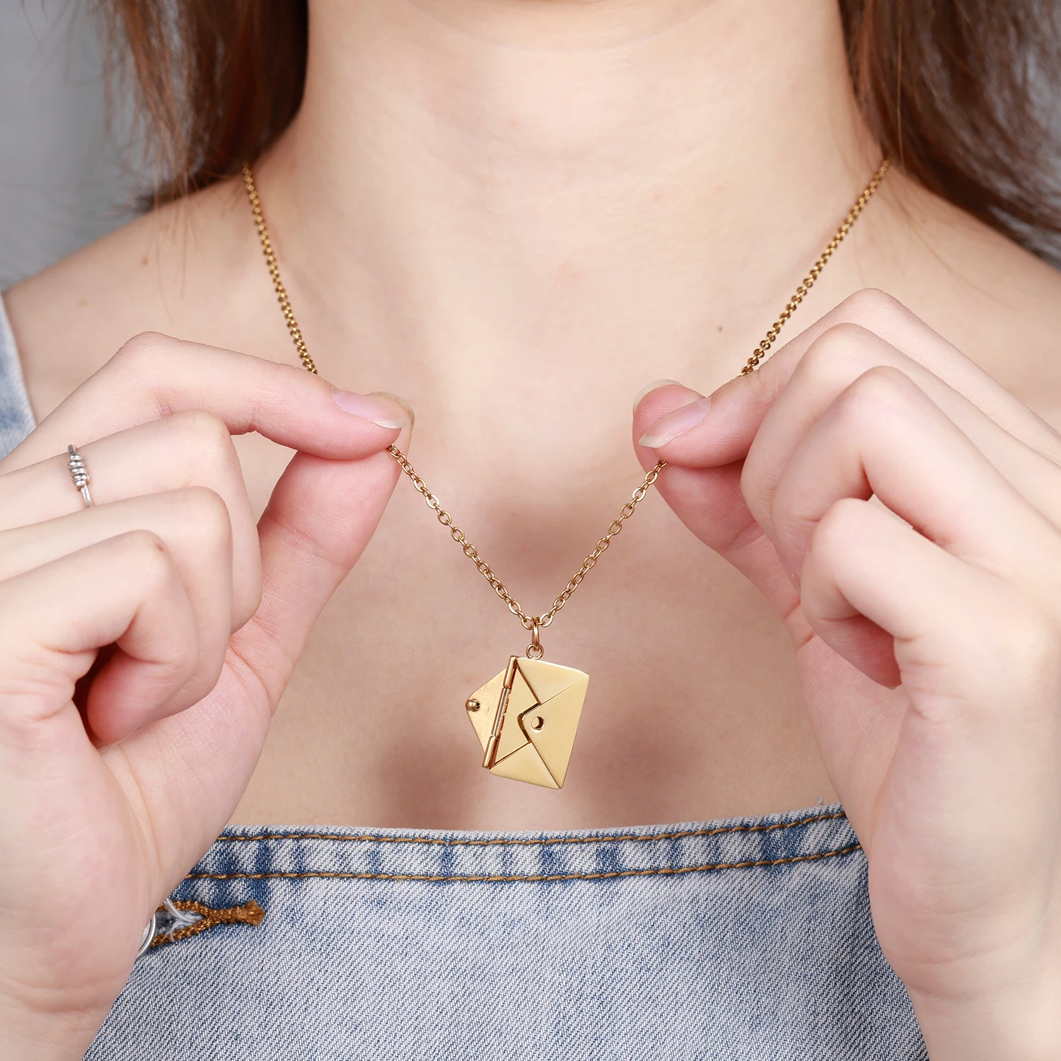 Love Letters Pendant Necklace: Women's Jewelry, Necklaces