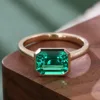 10K yellow gold lab gemstone ring