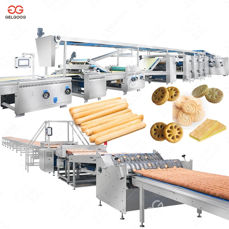 Easy Control Salt Coffee Biscuit Make Stacking Machine Sandwiches Biscuit Machine Marker Line for Cookies With Cream