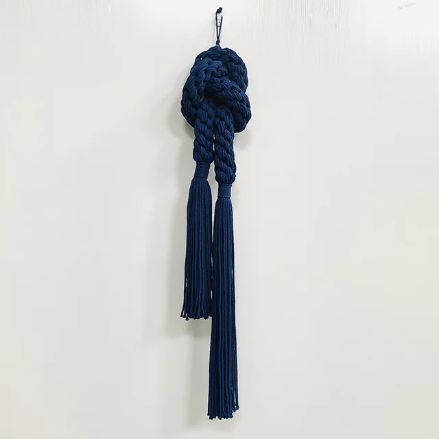 Eouse Bohemian Hand Woven Tassel Cotton Art Deco Style Wall Decoration for Home Living Room Hanging Ornaments