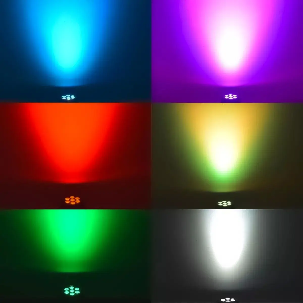 YSH 7 Beam Moving Head LED RGB Disco DJ Strobe Flashing Lamp Remote Control Stage Lighting for Party Show Wedding Concerts