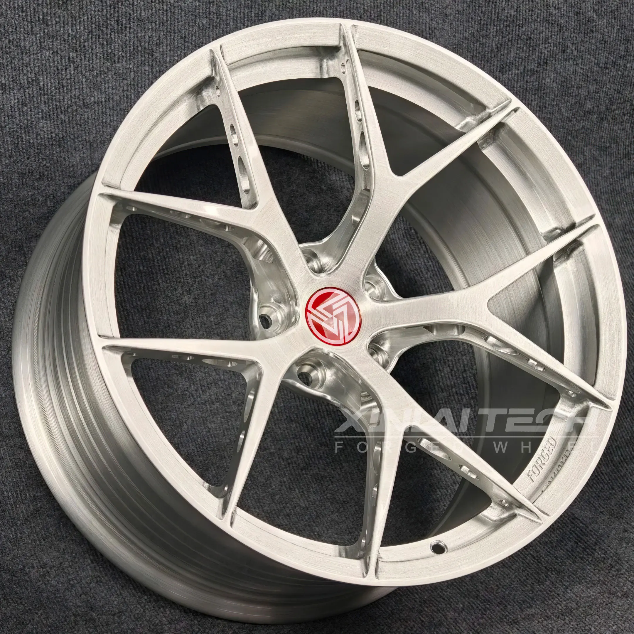 XL Silver Brushed Custom 1 Piece Forged Wheels 5x112 5x114.3 5x120 Deep Concave Wheels 17 18 19 20 21 22 Inch Car Alloy Rims - Image 3