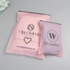 Translucence pink zipper bag