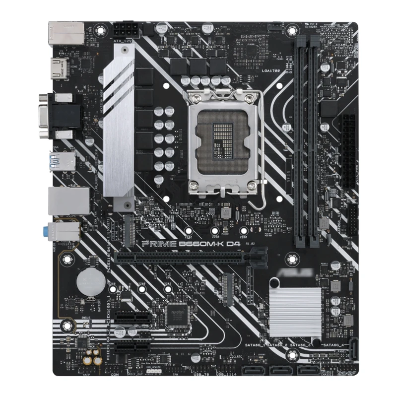 Prime B660M-K D4 M-ATX motherboard with 64GB 2*DDR4 DIMM LGA1700 desktop CPU. (Brand new processor motherboard)