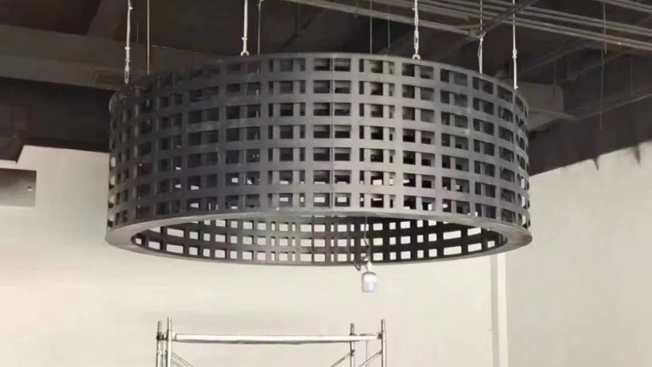 indoor hanging circle curved led display