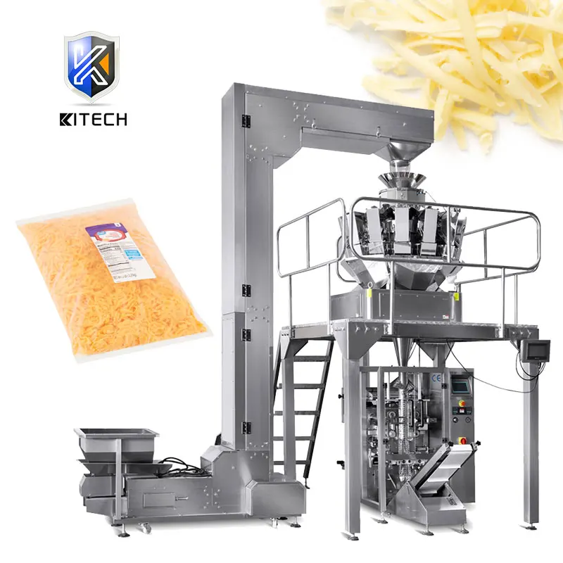KL-420ZD Automatic Vertical Round Cheese Packing Machine Shredded Grated Cheese Packaging Machine
