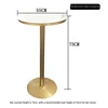 Table ronde avec plateau écologique - diamètre 55 cm, hauteur 75 cm