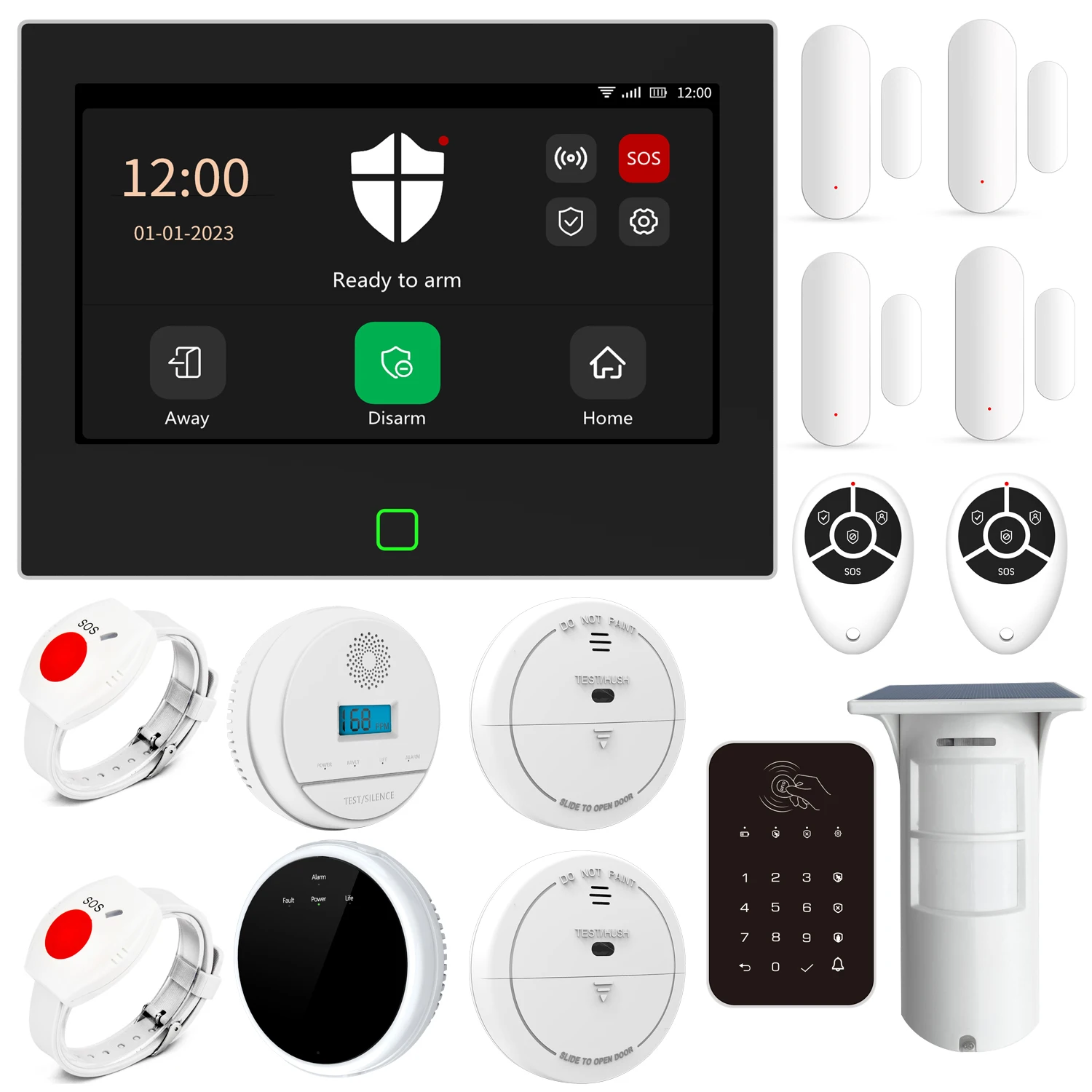 Tuya Smart GSM Wifi Alarms System for House Burglar Security