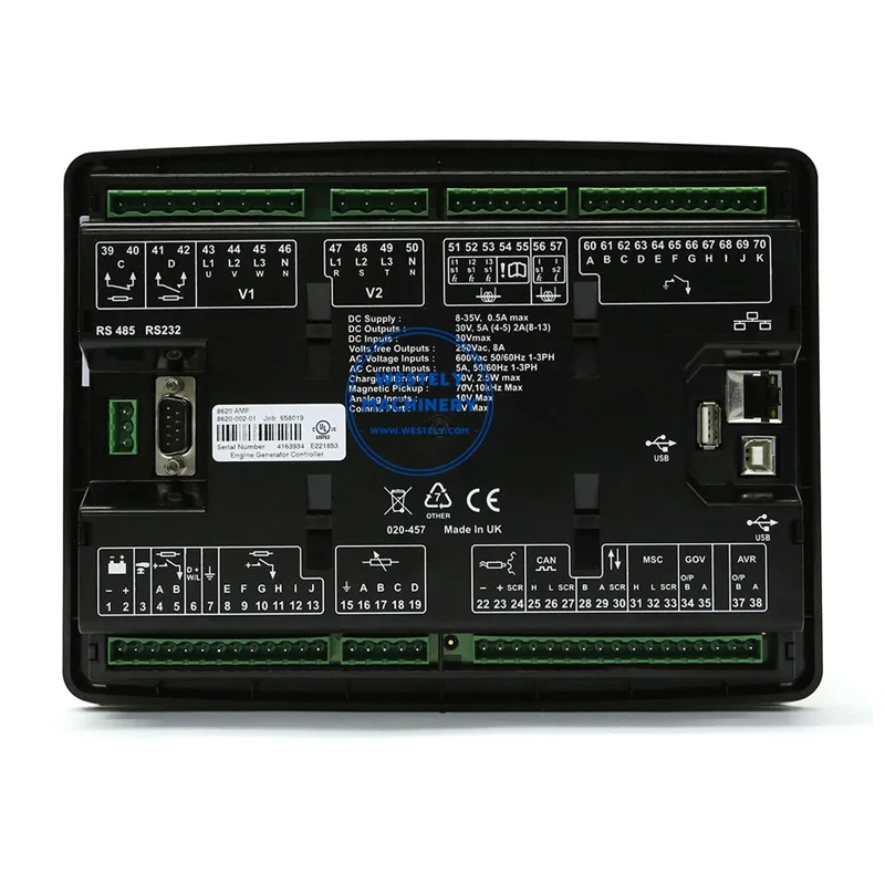 Original Diesel Generator Deep Sea DSE8620 Controller DSE 8620 Control Module Intelligent Controller Panel DSE8620MKII