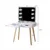 Vanity Mirror Vanity Table Dressing Desk With 2 Makeup Drawers Dressing Mirror With LED Light White Dressing Table Light
