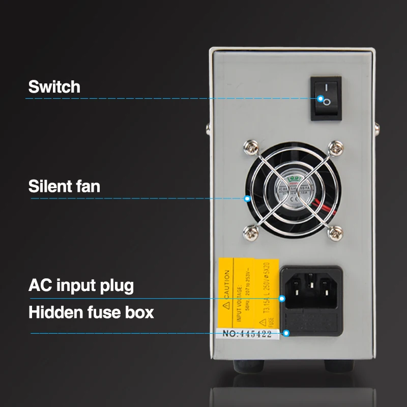 Practical Tool Regulated DC Power Supply with High Precision and High Stability Output 30V 5A Coding Switch Mestek DP3005B