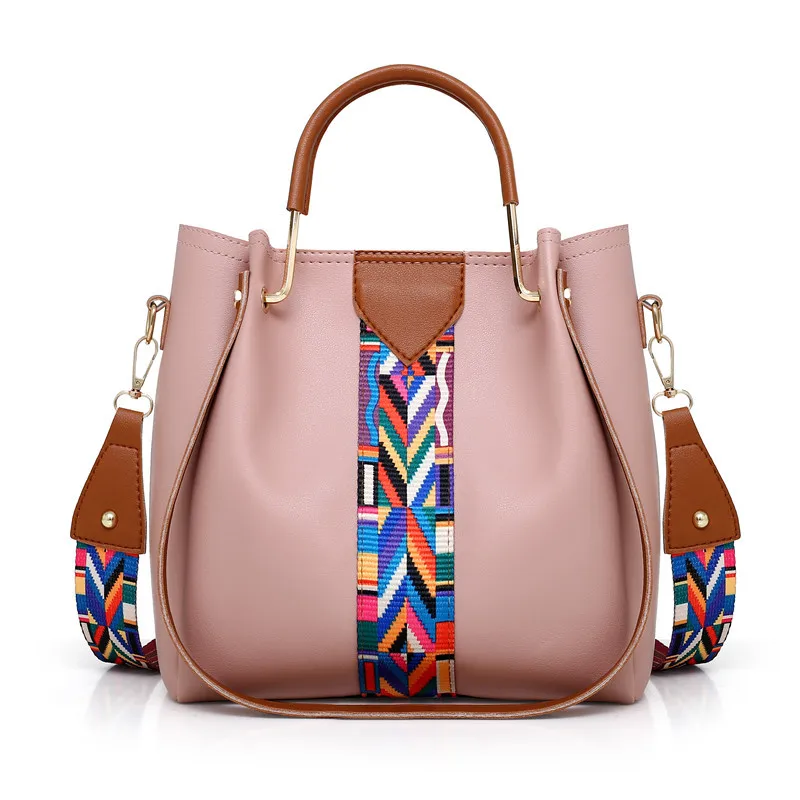 Fashion Women's Designer Handbags PU 4-Piece Set with Zipper Closure and Three Straps Cheap Price Lady Bag