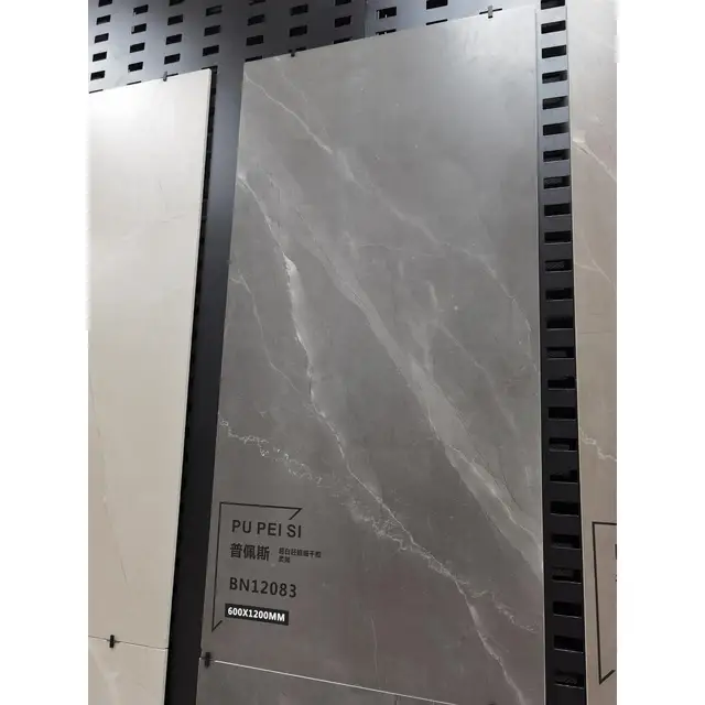 Modern 600*1200mm Glazed Ceramic Wall Tiles Polished Glazed Marble Look Slab Wall Tiles for Interior or Outdoor Use