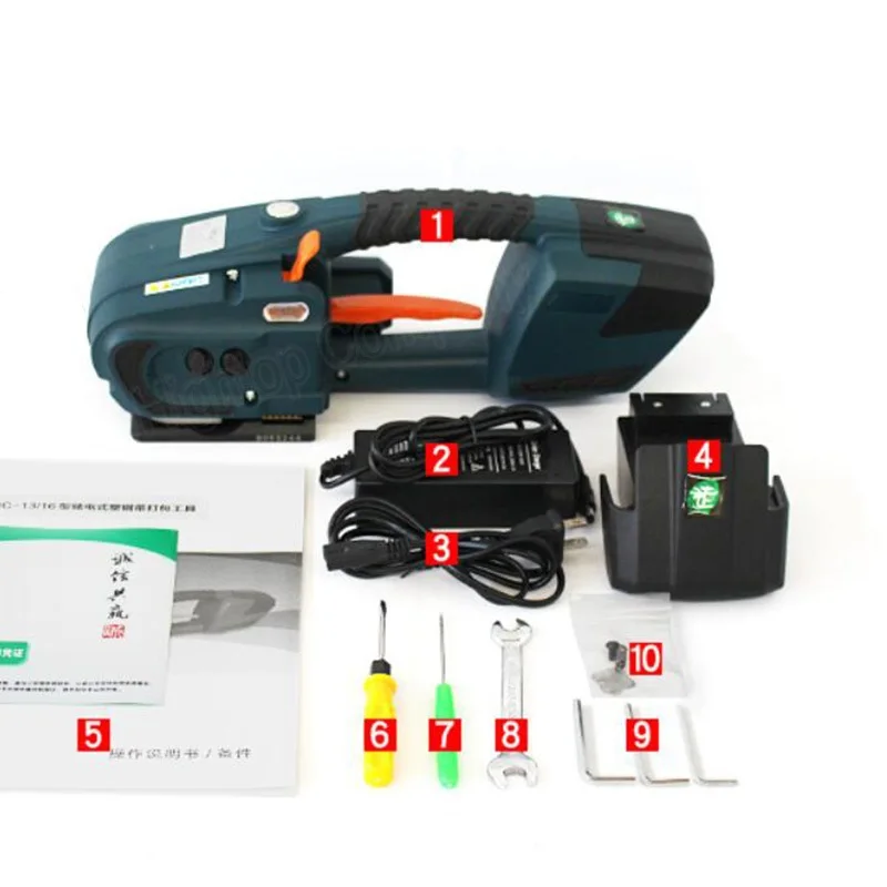 Automatic Electric Strapping Tool for 1/2-5/8 Inch Wide PP/PET Powered Packaging Strapping Machine Welding 555045
